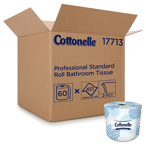 Cottonelle® Two-Ply Bathroom Tissue, Septic Safe, White, 451 Sheets/Roll, 60 Rolls/Carton