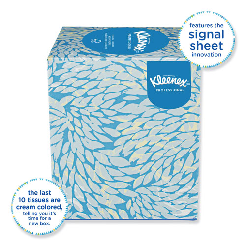 Kleenex Boutique White Facial Tissue, 2-Ply, Pop-Up Box, 95 Sheets/Box, 6 Boxes/Pack