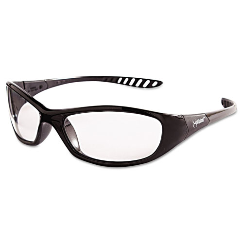 KleenGuard™ V40 HellRaiser Safety Glasses, Black Frame, Clear Anti-Fog Lens