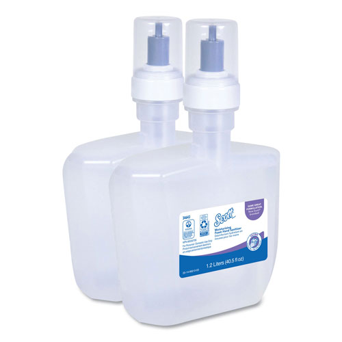 Kleenex Control Super Moisturizing Foam Hand Sanitizer, 1,200 ml, Clear, 2/Carton