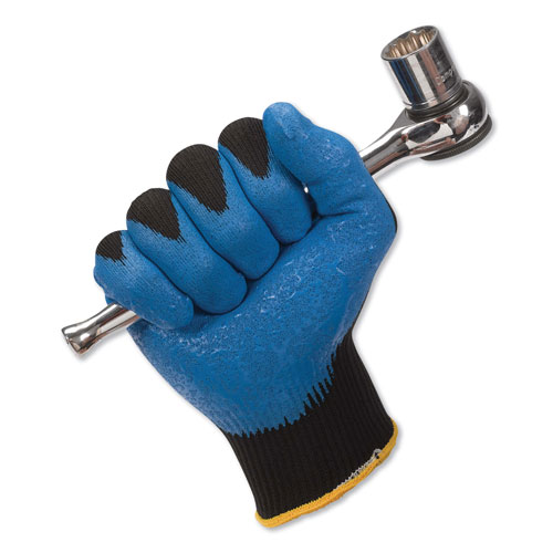 KleenGuard™ G40 Nitrile Coated Gloves, 220 mm Length, Small/Size 7, Blue, 12 Pairs