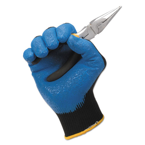 KleenGuard™ G40 Nitrile Coated Gloves, 240 mm Length, Large/Size 9, Blue, 12 Pairs