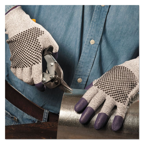 KleenGuard™ G60 Purple Nitrile Gloves, 240 mm Length, Large/Size 9, Black/White, Pair