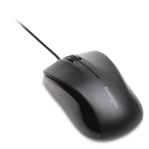 Kensington Wired USB Mouse for Life, USB 2.0, Left/Right Hand Use, Black