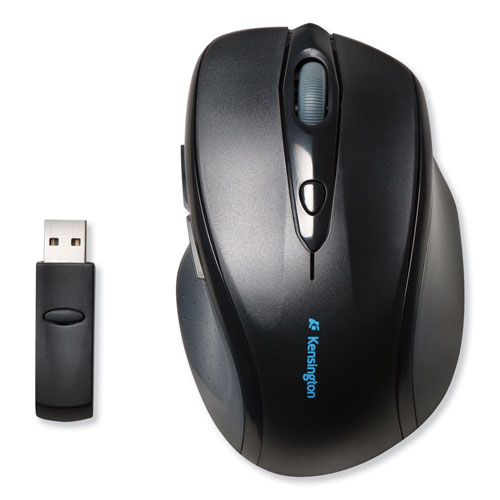 Acco Pro Fit Full-Size Wireless Mouse, 2.4 GHz Frequency/30 ft Wireless Range, Right Hand Use, Black