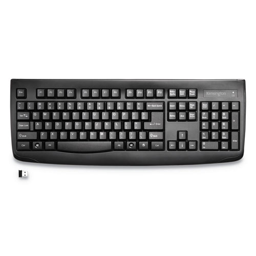 Kensington Pro Fit Wireless Keyboard, 18.38 x 8 x 1 1/4, Black