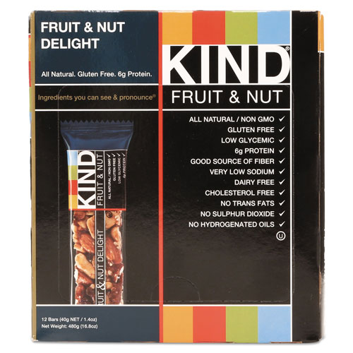 Kind Fruit and Nut Bars, Fruit and Nut Delight, 1.4 oz, 12/Box