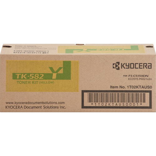 Kyocera Toner Cartridge f/5150/6021, 2, 800 Page Yield, Yellow