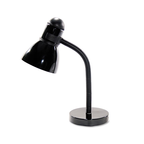 Ledu Advanced Style Incandescent Gooseneck Desk Lamp, 5.5"w x 7.5"d x 16.5"h, Black