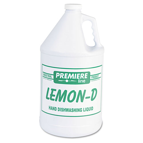 Kess Lemon-D Dishwashing Liquid, Lemon, 1gal, Bottle, 4/Carton