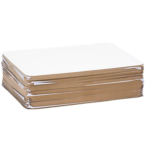 Charles Leonard 1 Sided Plain White Dry Erase Lap Board, 9 x 12