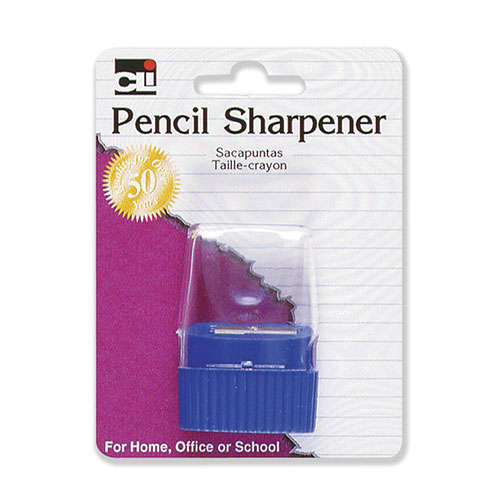Charles Leonard Pencil Sharpener, w/ Cone Receptacle, Assorted