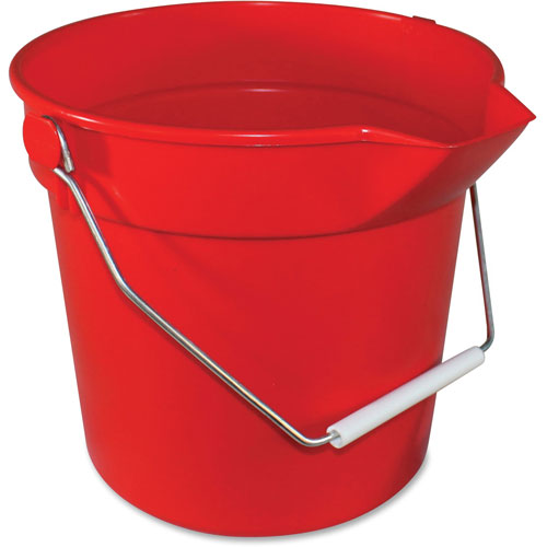 Impact Deluxe Hvy-Dty Bucket, 10Qt, Red