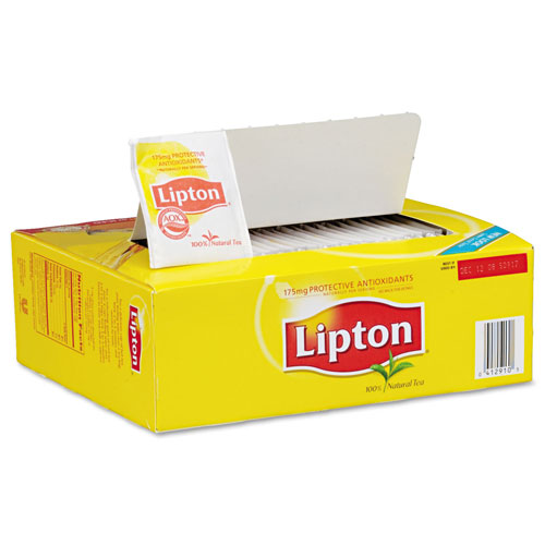 Lipton® Tea Bags, Black, 100/Box