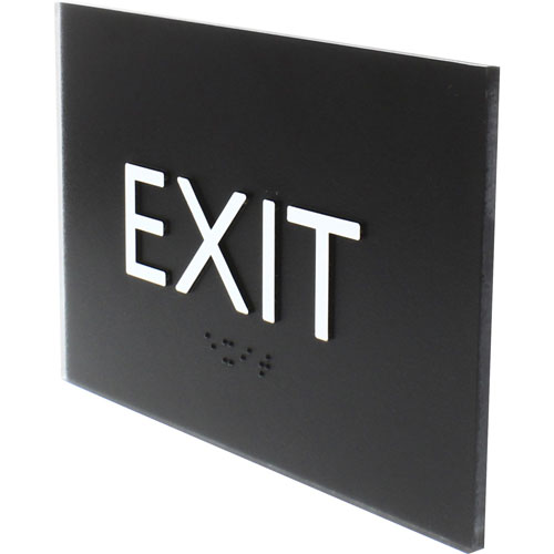 Lorell Exit Sign, 1 Each, 4.5