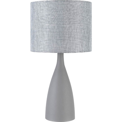Lorell Executive Table Lamp, 22" Height, 10 W LED Bulb, Table Top, Gray, for Table, Home, Office, School