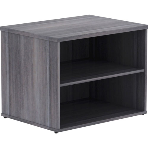 Lorell Storage Cabinet Credenza with No Door, 29-1/2" x 22" x 23-1/8", Charcoal