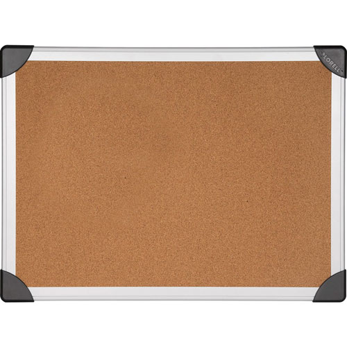 Lorell Cork Board, 3' x 2', Aluminum, Silver/Brown