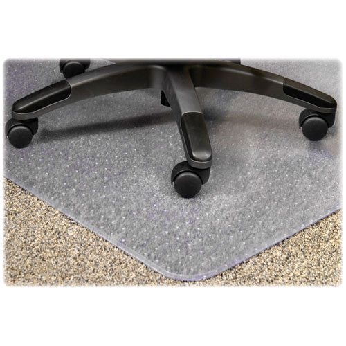 Lorell Rectangular Medium Pile Chairmat, Carpeted Floor, 60
