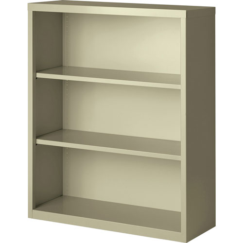 Lorell 3-Shelf Bookcase, Putty