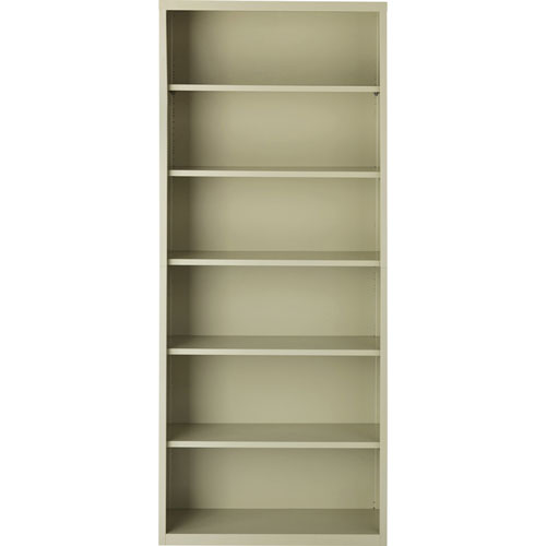 Lorell 6-Shelf Bookcase, Putty