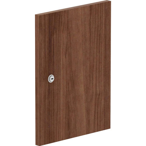 Lorell Cubby Locker Adder Short Locker Door, Short x 11.8" Width x 0.8" Depth x 15.5" Height, Walnut
