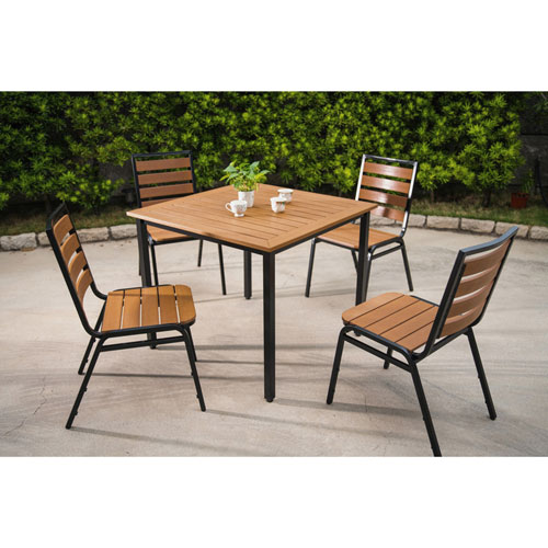 Lorell Table, Outdoor, Polystyrene, 36-5/8