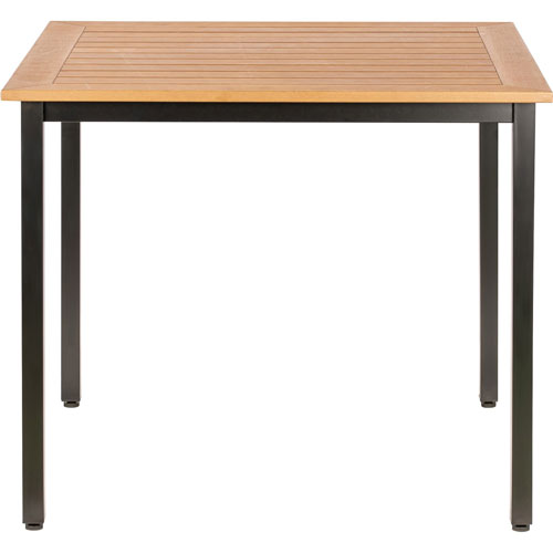Lorell Table, Outdoor, Polystyrene, 36-5/8