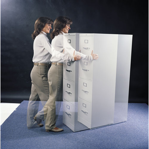 Lorell File Cabinet Sliders, Gray