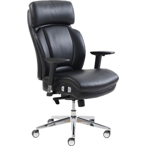 Lorell Chair, Lumbar Support, 28-1/2"Wx31"Lx46-3/4"H, Black