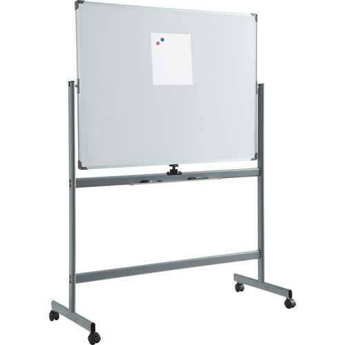 Lorell Whiteboard Easel, Double-Sided, Magnetic, 52