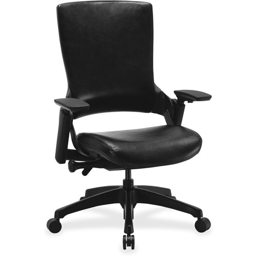 Lorell Multifunction Leather Chair, 25-1/4