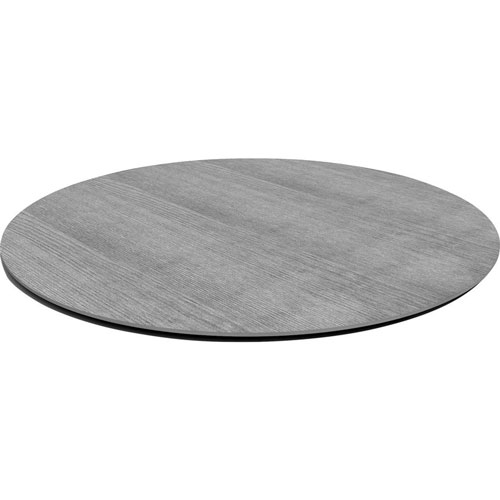 Lorell Tabletop, Round, Knife-edge, 48" Diameter x 1", Weathered Charcoal