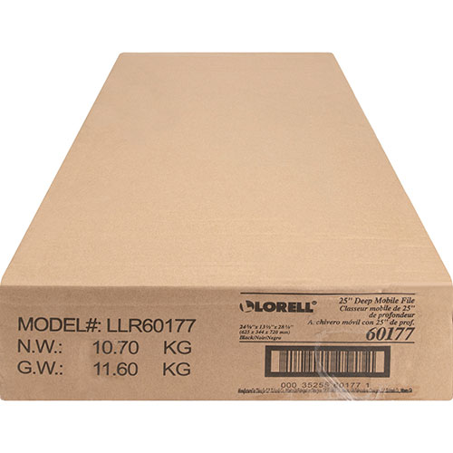 Lorell file, standard with lock, 13 1/2"x24 3/4"x28 1/4", black