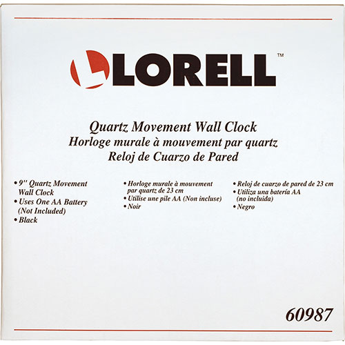 Lorell Wall Clock, 9