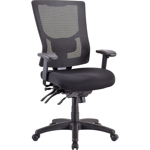 Lorell Executive Chair, High-Back, 26-3/4"x26"Lx40-1/2"-44", Black