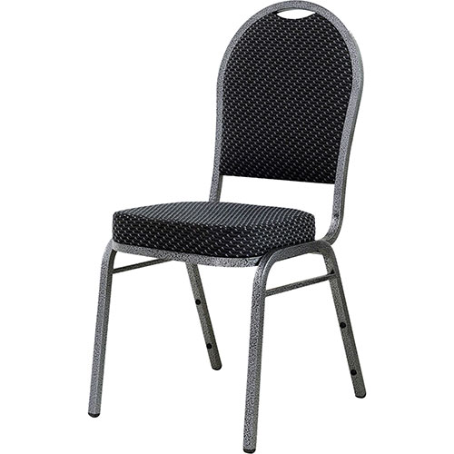 Lorell Carton Stack Chair, 15"x16"x37", Black/Gray