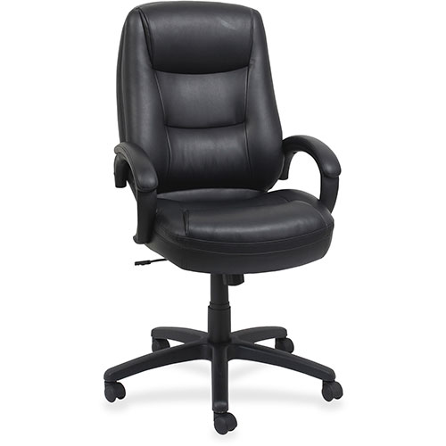 Lorell Executive High-Back Chair, 26-1/2"x28-1/2"x47-1/2",Black