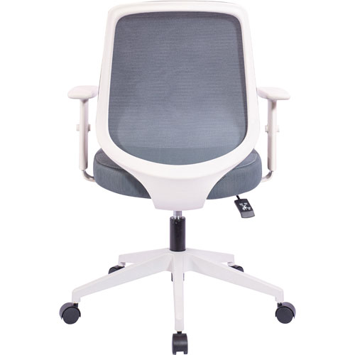 Lorell Mid-Back Task Chair - Fabric Seat - Mid Back - 5-star Base - Gray - Armrest - 1 Each