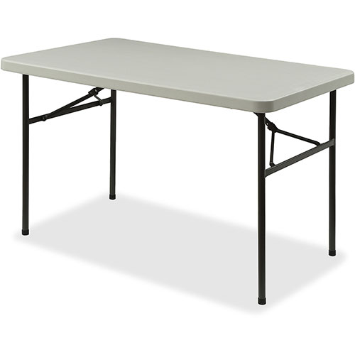 Lorell Light Duty Banquet Table, 450 lb. Capacity, 48" x 24" x 29", Platinum/Gray