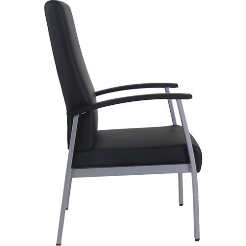 Lorell High-Back Healthcare Guest Chair, Black