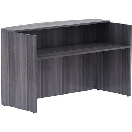 Lorell Weathered Charcoal Laminate Desking, 72" x 36" x 42.5"Desk, 1" Top, Material: Wood, Finish: Weathered Charcoal Laminate