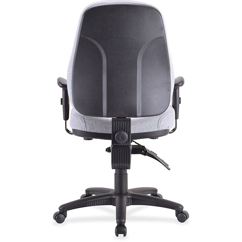 Lorell Adjustable Highback Chair, 26 7/8" WX28" DX40 1/2 44" H, Gray