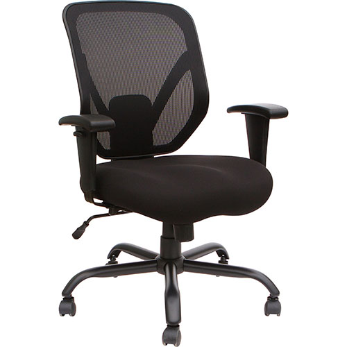 Lorell Chair, Mesh Back, 29-1/2"Wx29-1/2"Lx42-1/10"H, Black