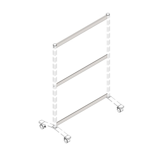 Lorell Single-Wide Panel Strip for Adaptable Panel System, 33.1
