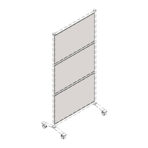 Lorell Adaptable Panel Dividers, Acrylic, Clear