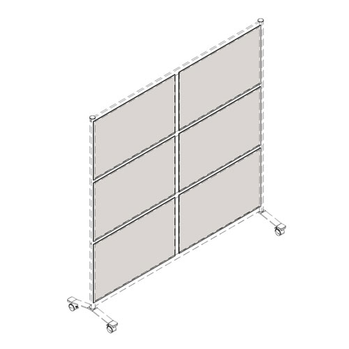 Lorell Adaptable Panel Dividers, Acrylic, Clear