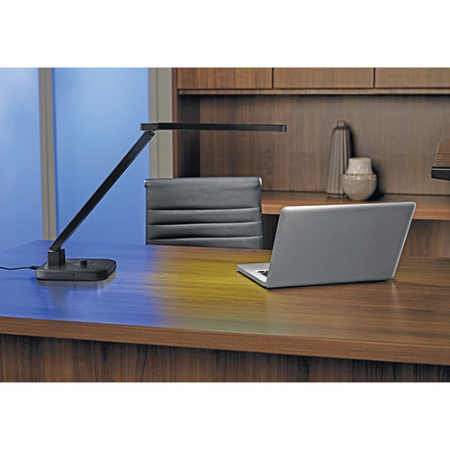 Lorell Bluetooth Desk Lamp, AC100-240V, Black