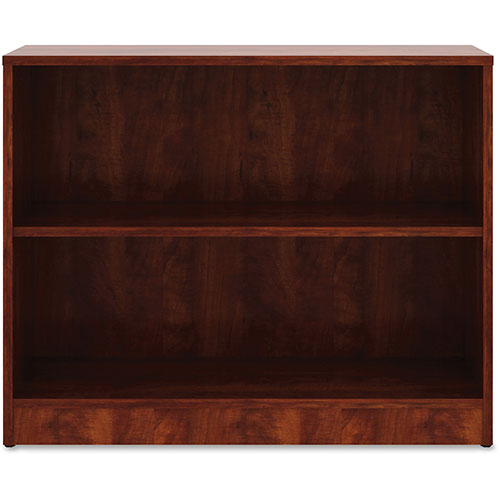 Lorell 2-Shelf Bookcase, 36" x 12' x 29-1/2", Cherry