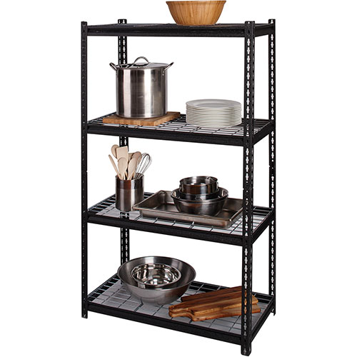 Lorell Wire Deck Shelving, Wire, Boltless, 2300 lb. Cap, 60
